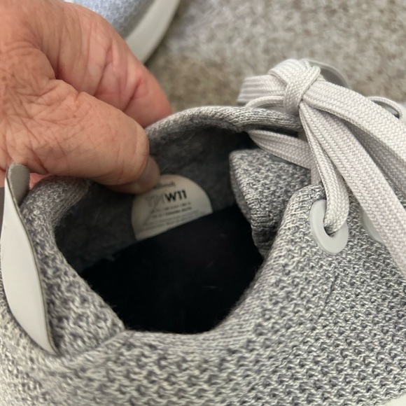 Allbirds Tree Piper Grey Knit Sneakers. Womens 11. Classic. Comfort. Worn. - Picture 8 of 12